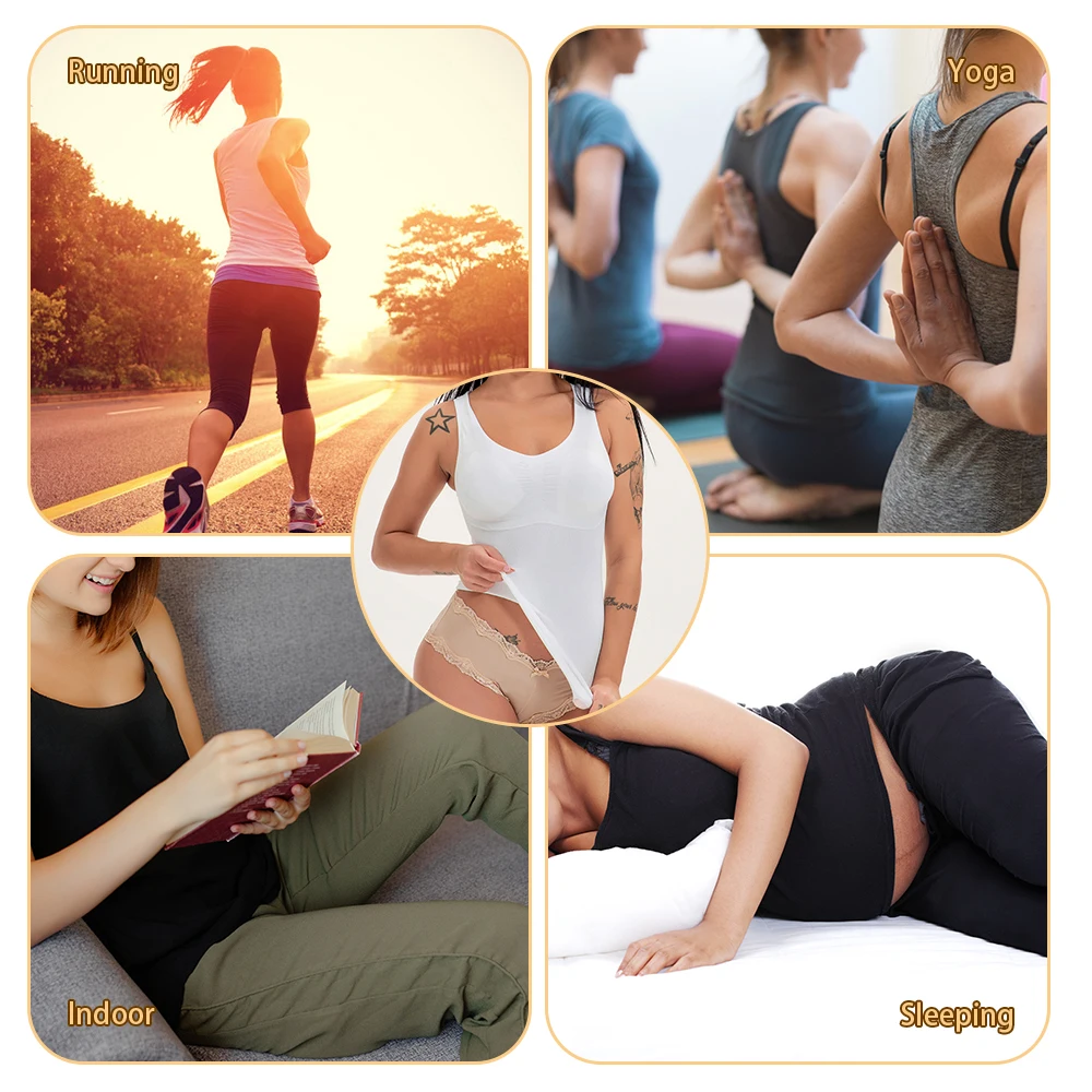 Cami Shaper Slim Up Lift размера плюс бюстгальтер Cami майка Топ для женщин Корректирующее белье съемное Корректирующее белье жилет для похудения корсет Корректирующее белье