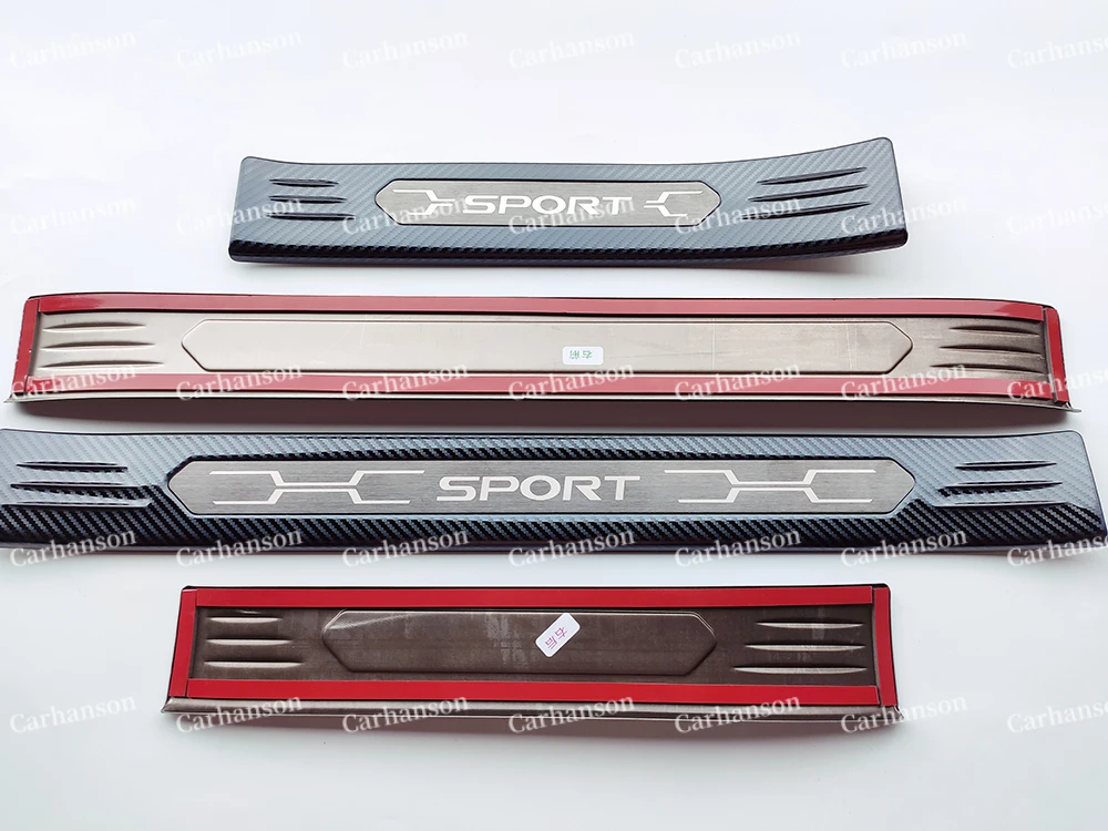 Car Door Sill Cover For Toyota RAV4 2020 Accessories stainless steel Pedal XA50 Protector Scuff Plate Auto Styling Sticker Trim |
