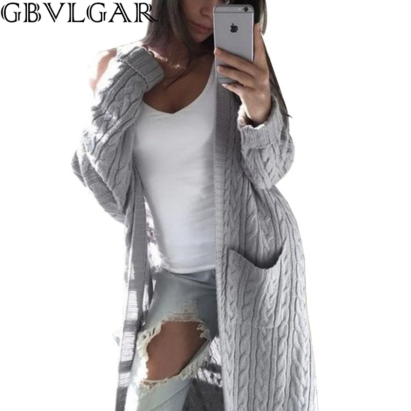 

Кардиган женский, теплый, с карманами, на осень/зиму