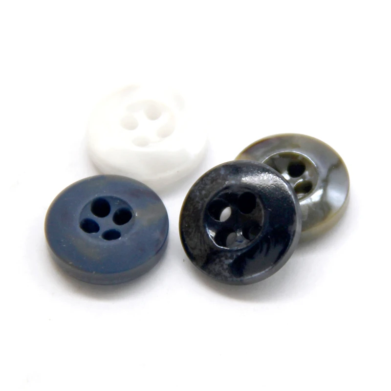 HENGC глянцевые черные светильник ые полимерные декоративные пуговицы для одежды 4
