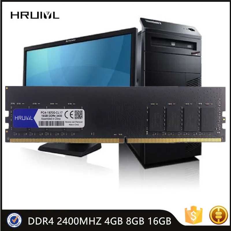 

HRUIYL ПК ОЗУ DDR4 2400 МГц 4 ГБ 8 ГБ 16 ГБ 288-Pin 1,2 в
