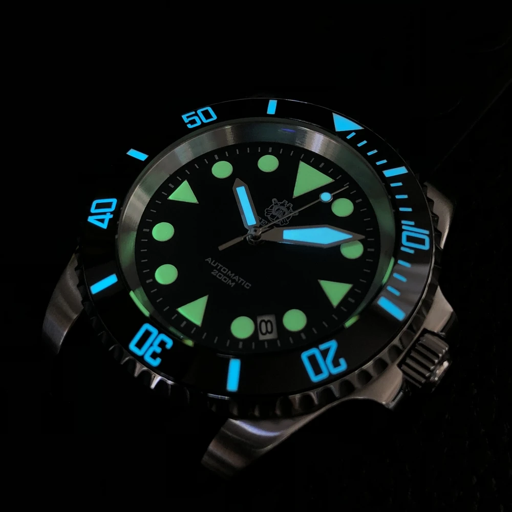 STEELDIVE Бизнес автоматические часы мужские спортивные дайверские наручные