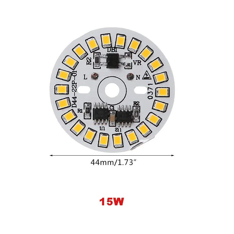 Светодиодный чип SMD2835 15 Вт 12 9 7 5 3 220 В светодиодный светодиодная лампочка с
