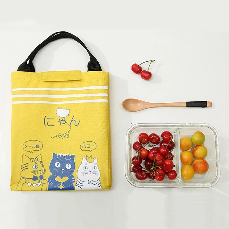 

Insulated Lunch Cute Cartoon Bag For Kids Fresh-keeping Cooler Bag For Drinks Camping Picnic Waterproof Food Storage Bag