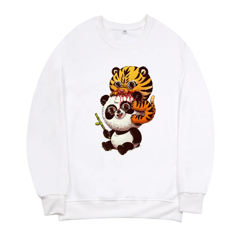 

Cartoon Panda Cat Print Hoodies Autumn Winter Women Casual Tops Ladies Sweatshirt Long Sleeves Female Clothes