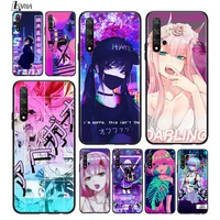 anime vaporwave for huawei honor 10 20 30 10i 20i 30i 10x v20 v30 20s 30s 30i x10 pro plus black silicone phone case
