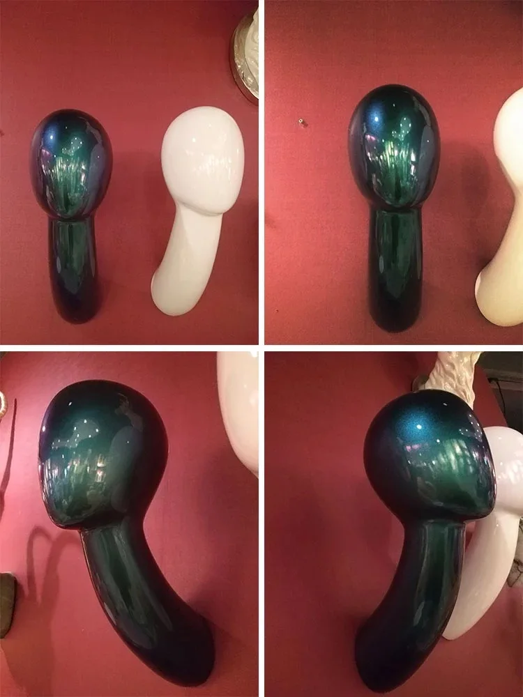 Белый стекловолокно настенный женский манекен головы для парика и шляпы дисплей