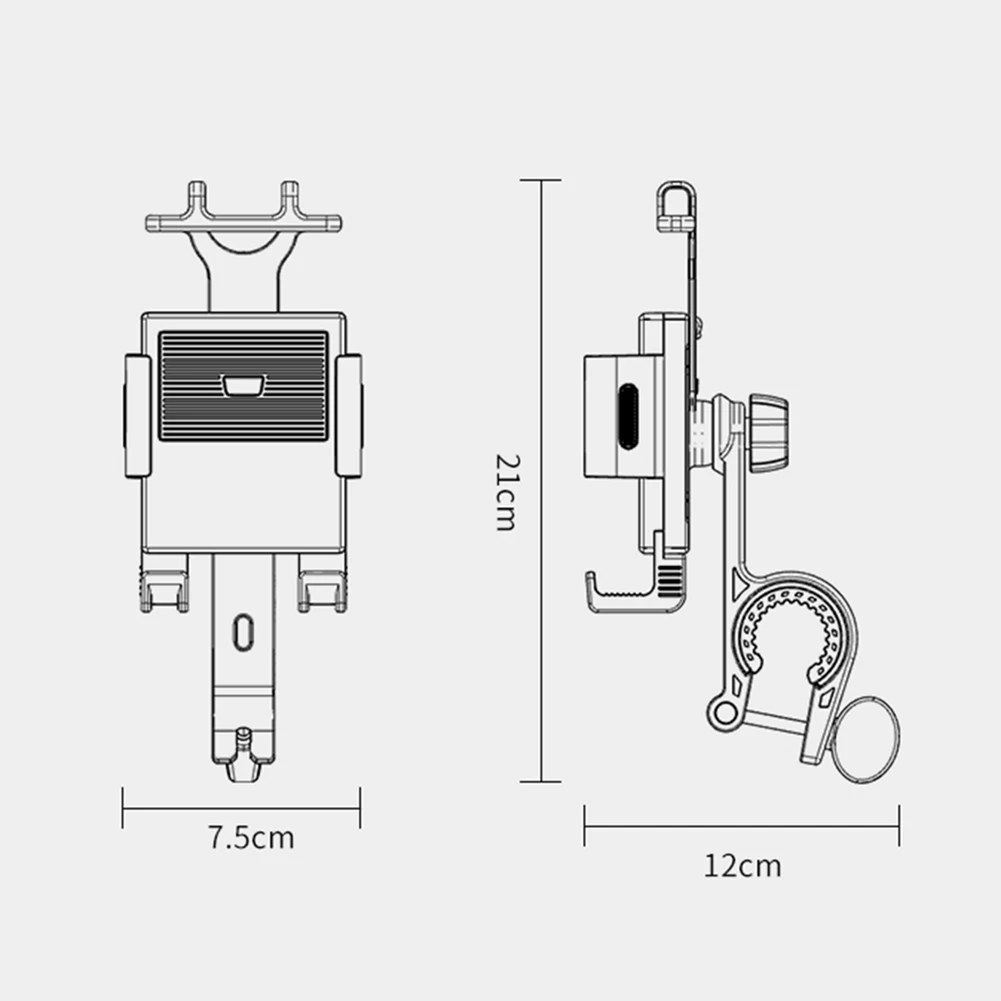 

M2 Bicycle Motorcycle Phone Holder Electric Bike Motorbike Handlebar Mount Stand Support for Smartphone Mobile Phone GPS New