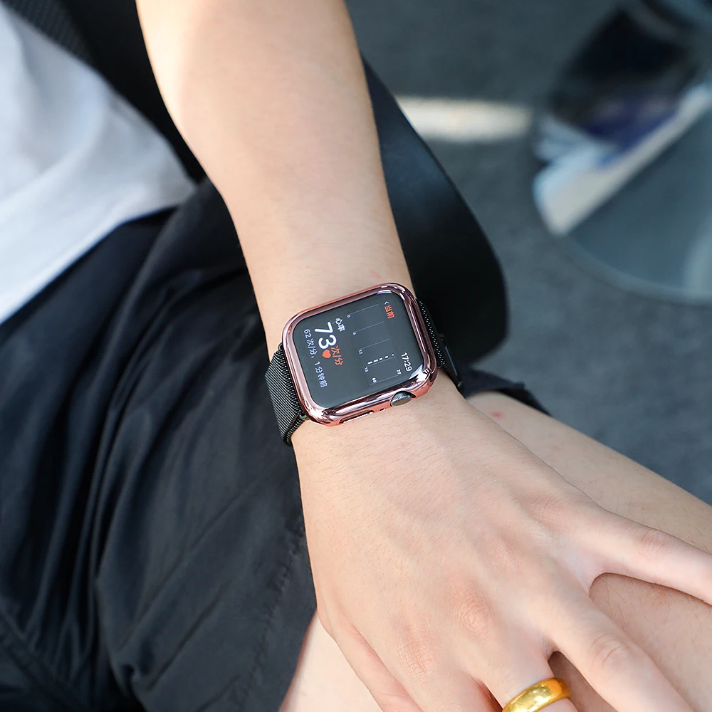 Защитный чехол на экран для apple watch 5, 40 мм, 44 мм, для apple watch 4, 3, 2, 1, чехол с защитой от падения, полный Чехол для apple watch series 4, 3, 2, 1