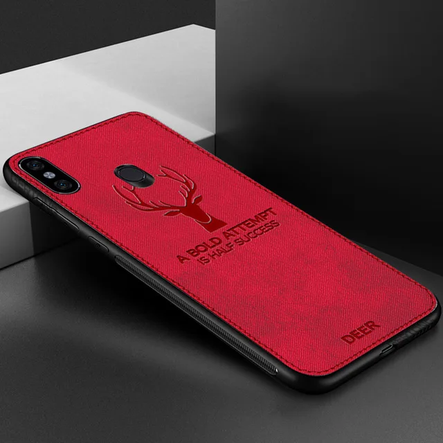 Противоударный олень ткань Чехлы для Xiaomi CC9 CC9E 9SE Mi9 Redmi Note8T фотокамеры мгновенного действия 8 7 Pro Note 6 5 pro Redmi 8 8A 7 7A 6A 5plus чехол Coque - Цвет: Красный