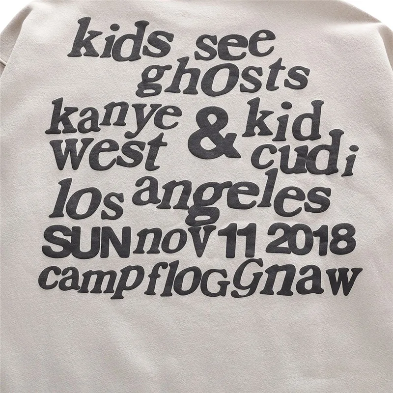 

Foam Printing Kanye West Sweatshirts I Feel Ghosts CPFM XYZ Hoodie Men Women KIDS SEE GHOSTS Crewneck