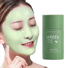 Зелёный чай палочка для маски против акне для удаления угрей, сокращает поры масла Управление увлажняющий отбеливающий Баклажан маска для лица 40g