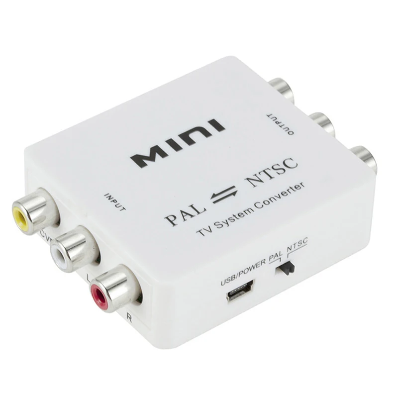 Двунаправленный ТВ переключатель PAL/NTSC/SECAM в PAL/NTSC белый 1 шт.|Адаптеры AC/DC| |