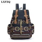 LXFZQ высокое качество, женские холщовые винтажные этнические рюкзаки, рюкзак в стиле бохо, школьный рюкзак, рюкзак