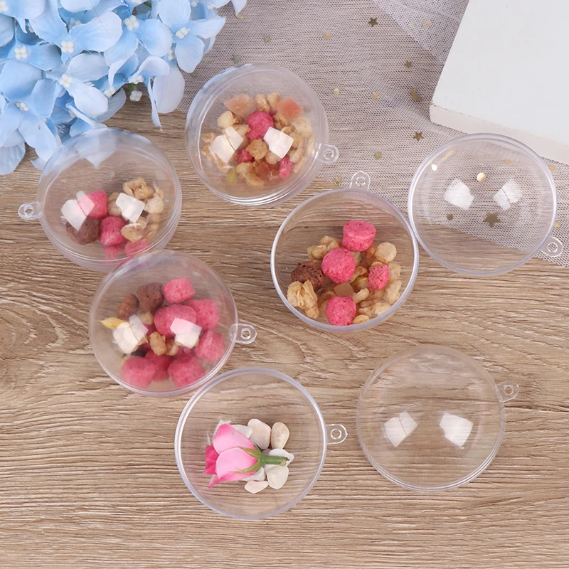 5 шт./упак. прозрачный шар конфеты Коробки романтический дизайн рождественские