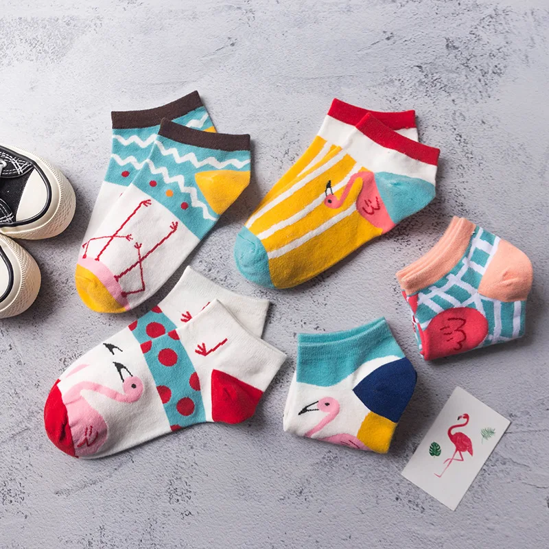 Женские забавные носки в стиле Харадзюку милые с изображением животных и