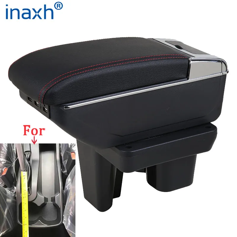 

For Toyota Hilux Armrest box Retrofit parts Interior Car Armrest Storage box Holder Ashtray accessories USB LED