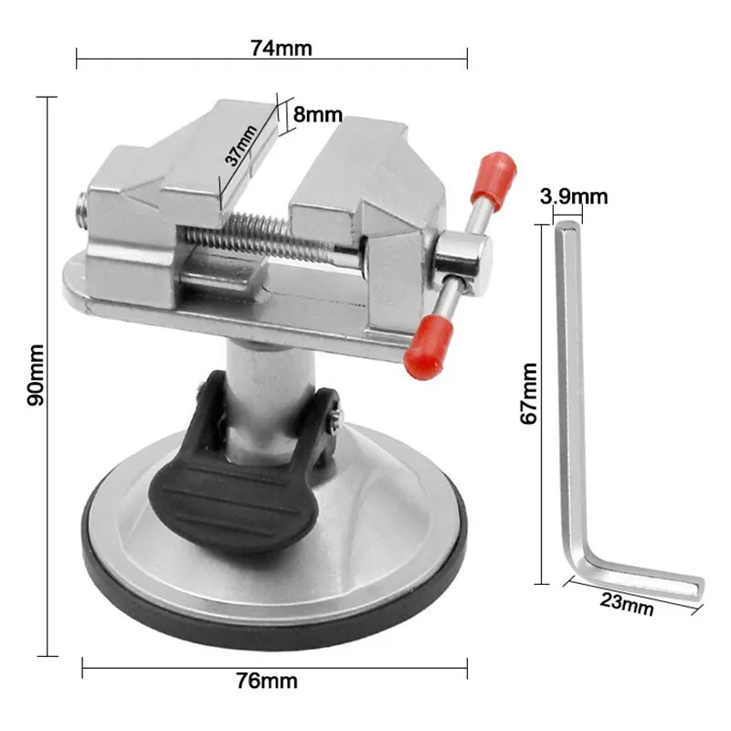 Adjustable Table Vise Household Workbench 360° Grinder Rotary Hand Drill Toggle Clamp Pliers Electric Small Bench | Инструменты