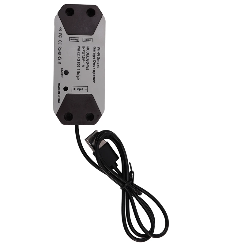 1 Pcs Black Wifi Smart Switch Car Garage Door Opener Home Automation Kit Remote Control for Ewelink APP Work with Alexa Google |