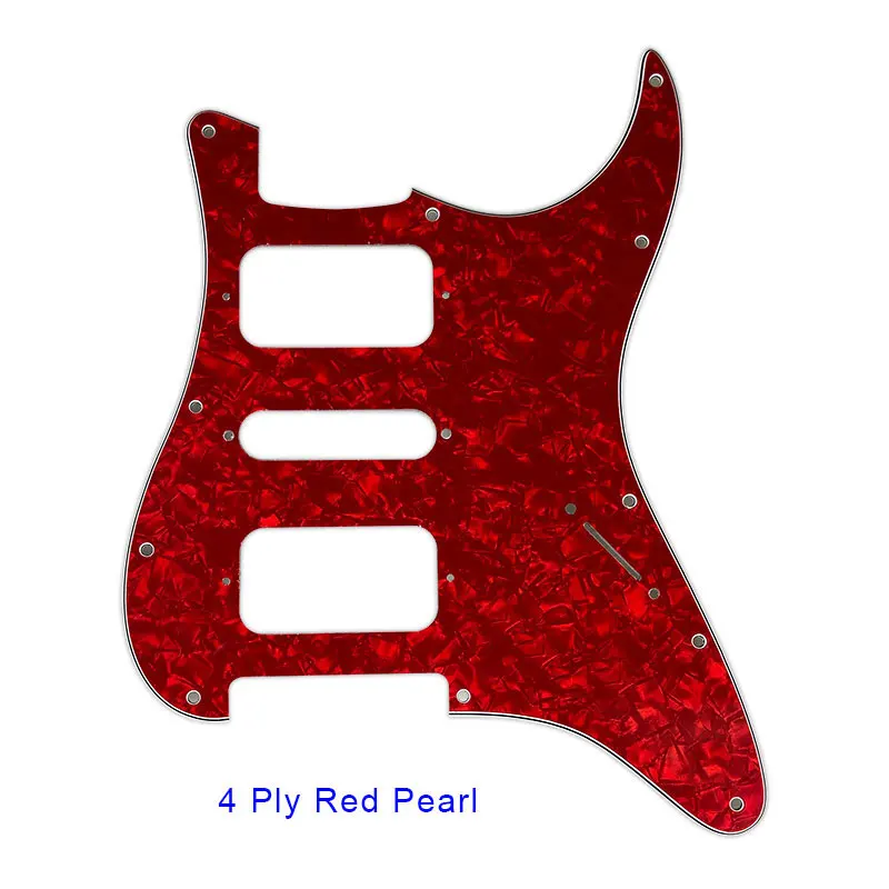 Для США/Мексики Fd Strat 11 отверстий для винтов HSH Two Deluxe Humbuckers Single St Guitar Pickguard без
