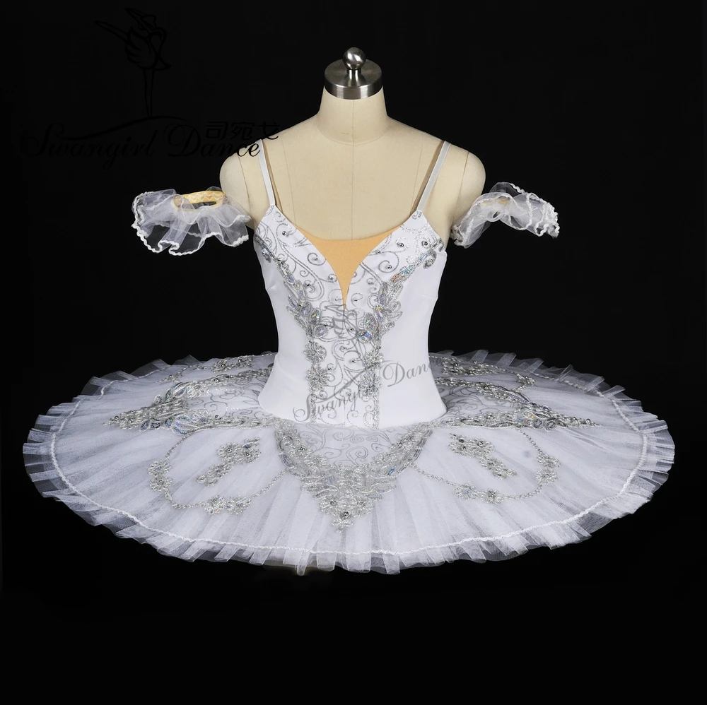 Взрослые белые бриллиантовые профессиональные Балетные костюмы для женщин