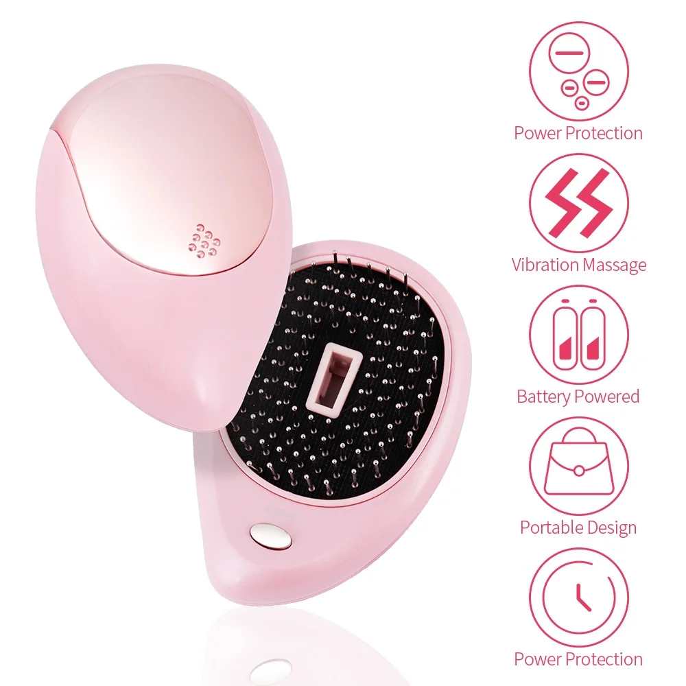 Портативная электрическая Ионная Щетка для волос выпрямитель щетка с