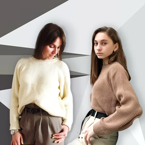 

Korean Fashion Ladies Full Sleeve Women Knitting Sweater Solid O-Neck Pullover And Jumper Loose Sweater Hot Sale D536