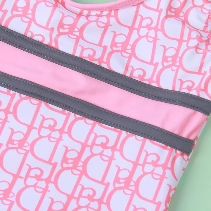 Детский купальный костюм 2021 Новых Девочек Цельный Купальник Горячая праздника