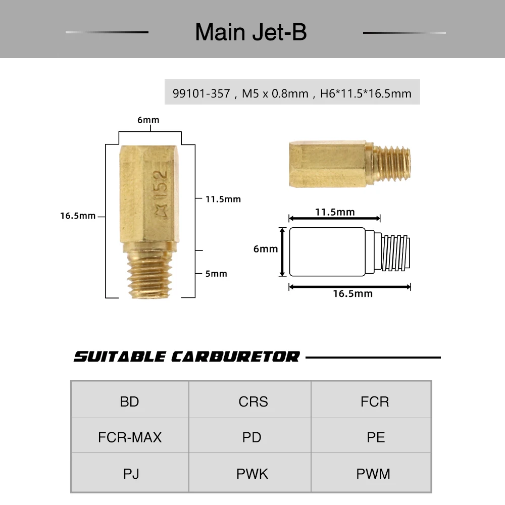 ALCON 10pcs гоночный карбюратор Pilot Jet Main Jet/медленные тиски инжекторы для PWK PWM PJ PE PD FCR
