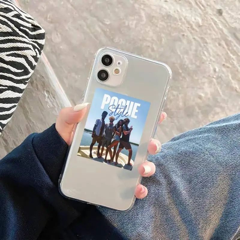 

Outer Banks-Livin' The Pogue Life Phone Case For iphone 12 11 8 7 6s 6 5 5s 5c se plus mini x xs xr pro max Transparent soft