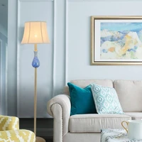 simple american country floor lamp living room sofa bedroom bedside study hotel vertical decorative ceramic floor lamp