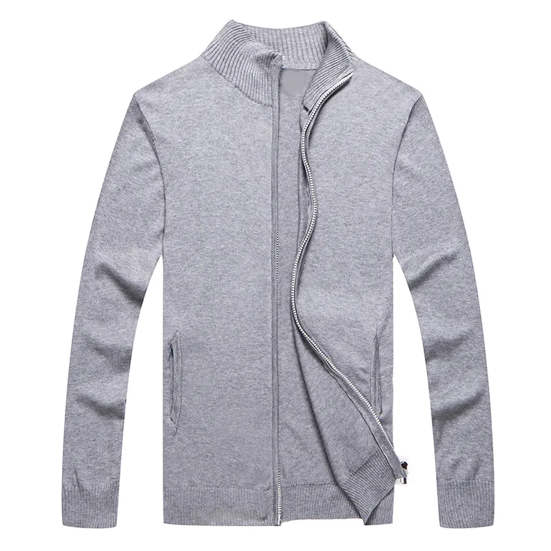 

Male small pony zipper 100% cotton sweater autumn winter jersey jumper hombre pull homme hiver male knitted sweaters