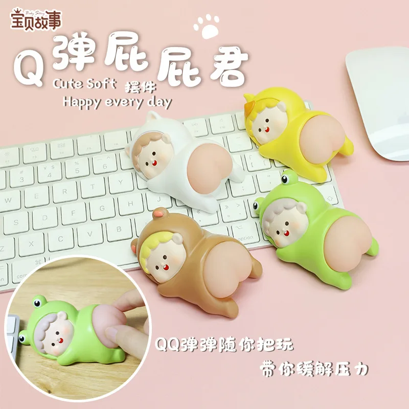 

Новые уникальные настольные украшения для офиса, Детские декомпрессионные игрушки, украшение для кабинета, милые Мультяшные куклы, игрушки...