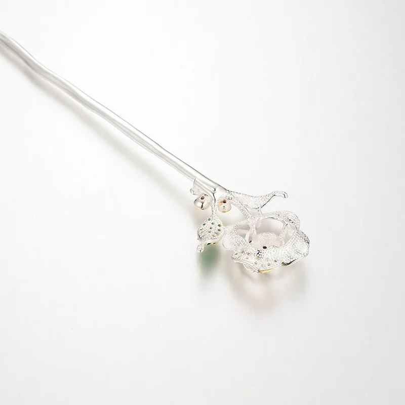 MIQIAO розы шпильки для волос 925 пробы серебро Hanfu аксессуары Для женщин ювелирные