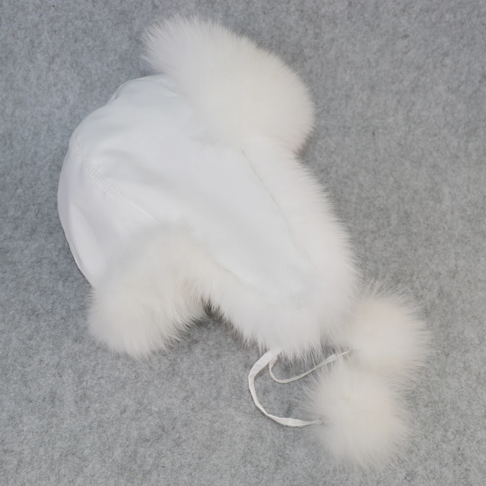 2020 горячая Распродажа для женщин с натуральным лисьим мехом российские шапки