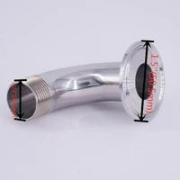 1 5 tri clamp 12 bspt male 90%e2%84%83 elbow 304stainless steel sanitary pipe fitting
