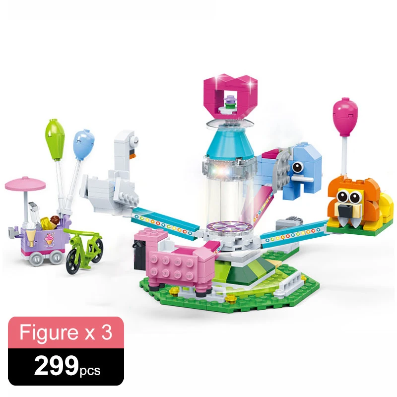 299 шт. новых друзей для девочек Спортивная площадка города строительные блоки