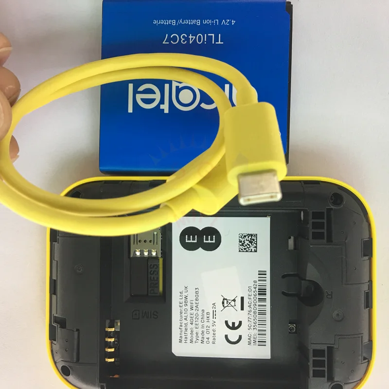 

unlocked Alcatel EE120 cat12 600Mbps 4g Portable 4300mAh Battery 3g 4g wifi portable router sim card slot mifi 4g lte router