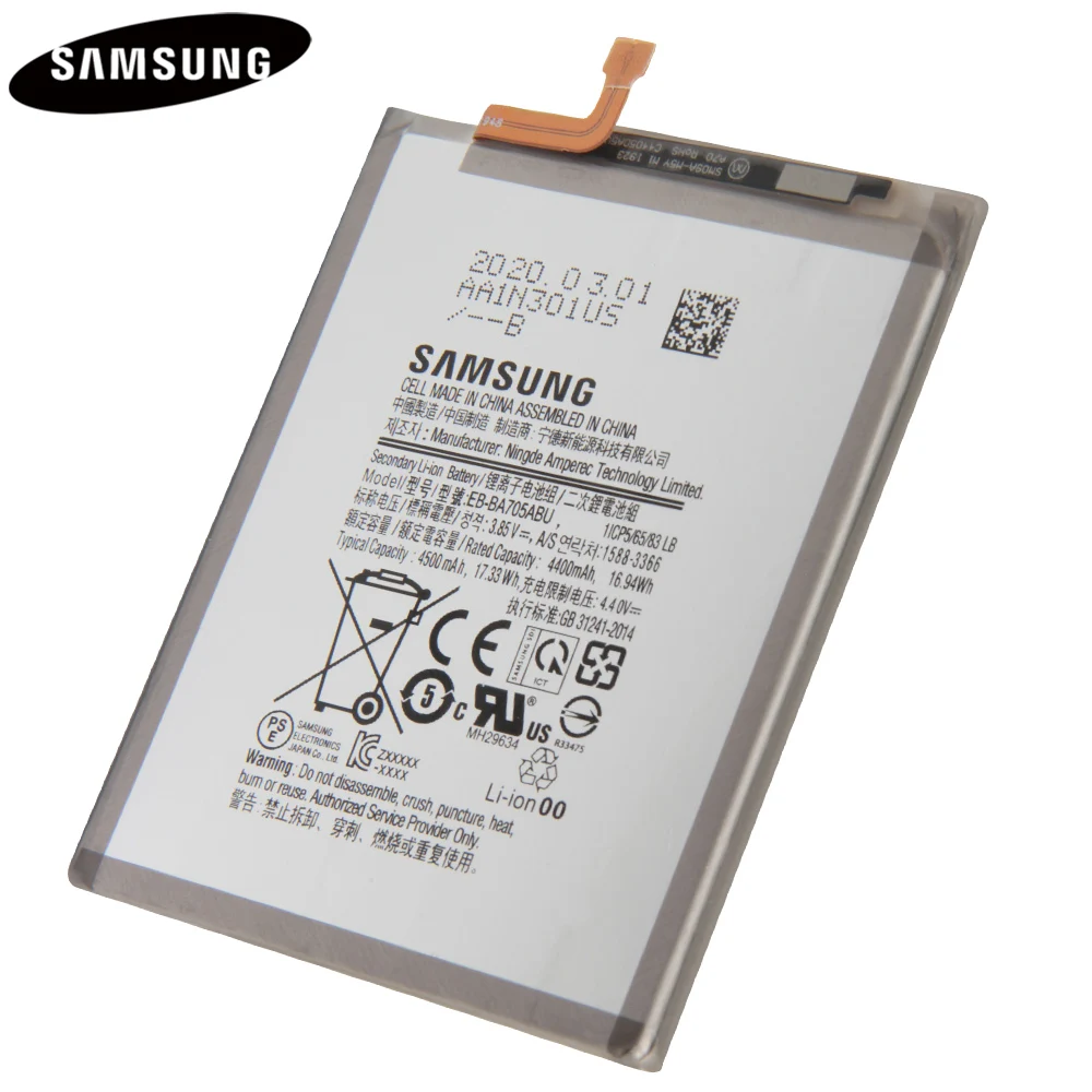 Оригинальная Аккумуляторная батарея для телефона SAMSUNG Galaxy A70 A705 оригинальная