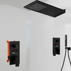 Смеситель для душа со светодиодный подсветкой, с цифровым дисплеем