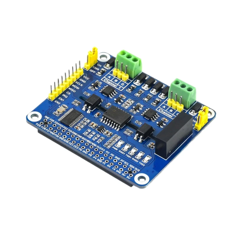 Waveshare 2-изолированный канал RS485 расширения шляпа для Raspberry Pi SC16IS752 SP3485 студийной