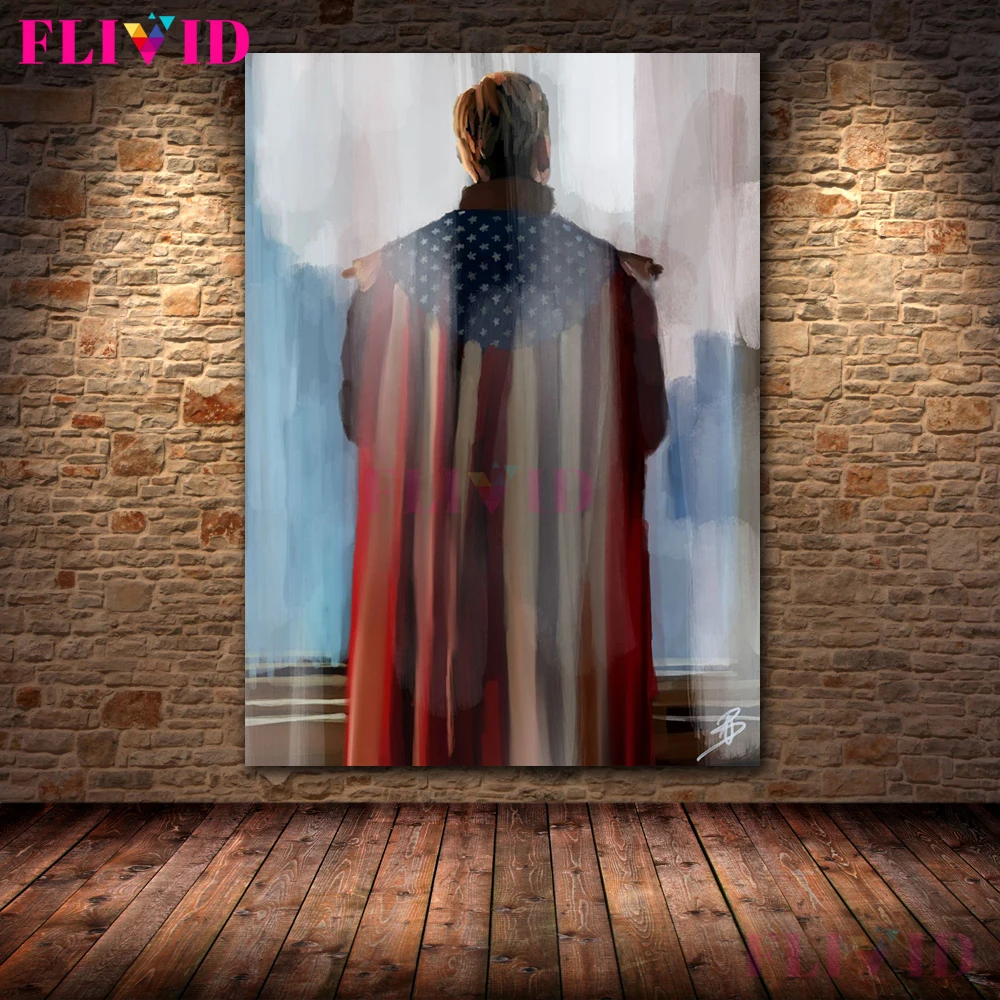 

The Boys Movie Posters And Prints Homelander Superhero Wall Art Canvas Painting Wall Pictures For Living Room Decor Unframed