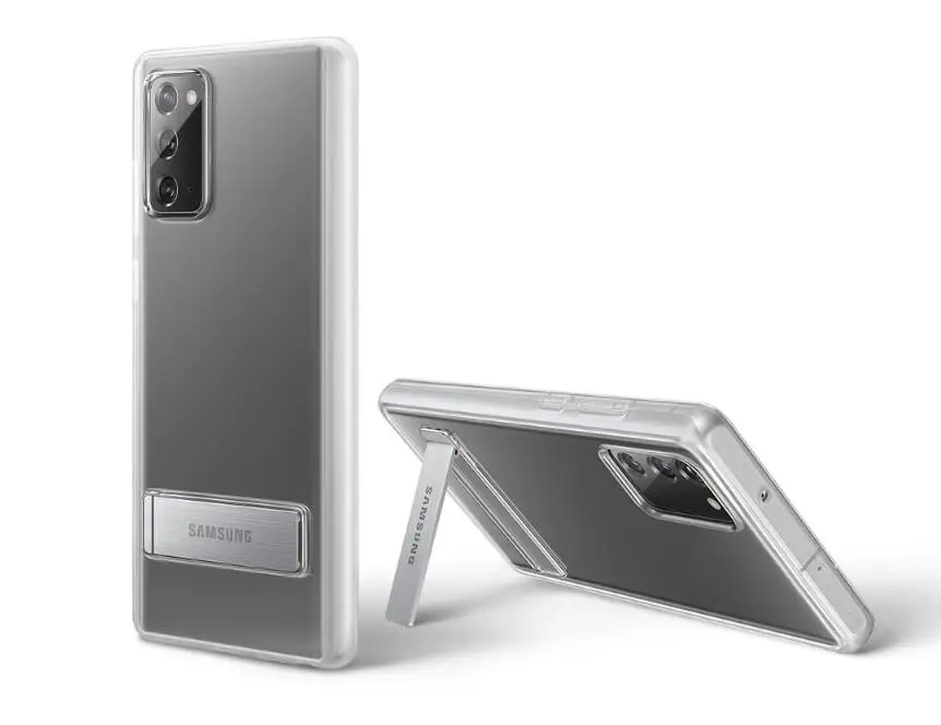 100% Официальный Оригинальный Samsung JDM прозрачный чехол с подставкой Прозрачный для