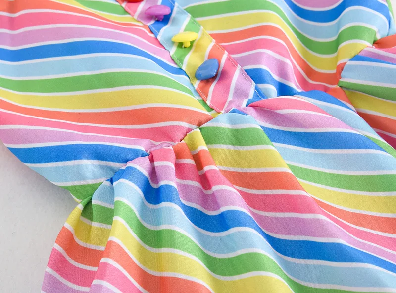 Летнее платье для девочек Одежда маленьких Платье принцессы с оборками на