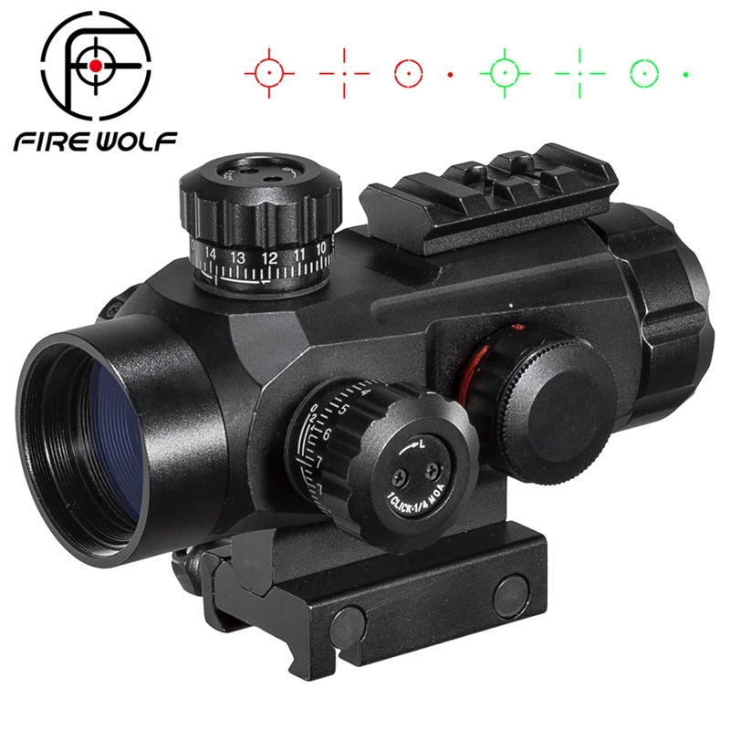 

FIRE WOLF 1X35 A/RG голографическая винтовка, оптический прицел для охоты, подходит для страйкбола, аксессуары для 20 мм Пикатинни