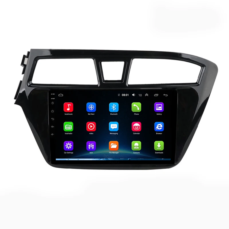 1" 2.5D ips Android 9,1 Автомобильный мультимедийный dvd-плеер gps для hyundai elite i20 радио DSP32EQ стерео навигации