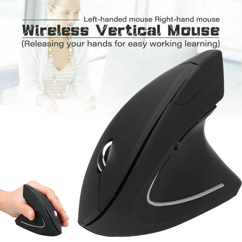 

2.4G Wireless Vertical Ergonomic Optical Mouse 800/ 1200/ 1600DPI 6 Buttons Wireless Hand Computer Gaming Mice Mouse