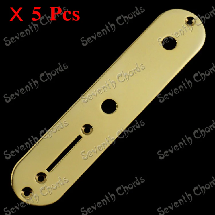 

5 Pcs Gold Electric Guitar Switch Control Plate Pot Wiring Cover Metal Materials