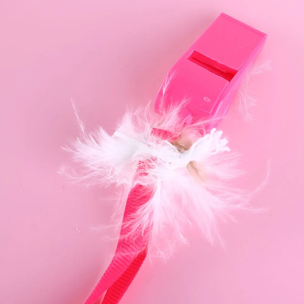 10 шт./партия ярко розовые вечерние свистки для девочек ночные свадебного душа