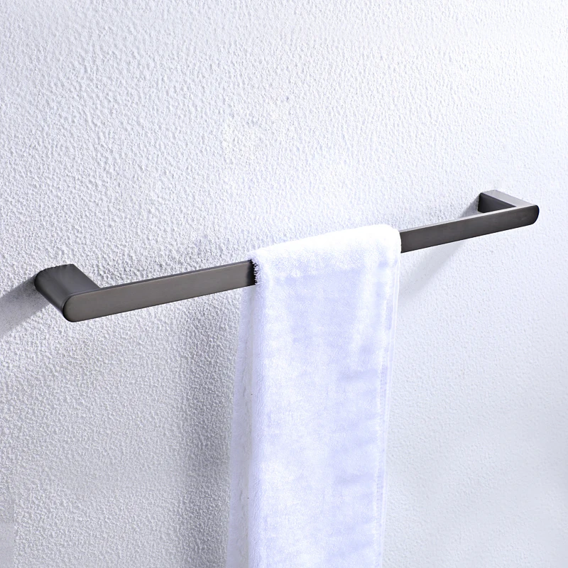 

Bathroom Accessories Luxury Stainless Steel Towel Ring Rack Bar Toilet Paper Tissue Holder Shelf Hardware Set Robe Hook Gun Gray